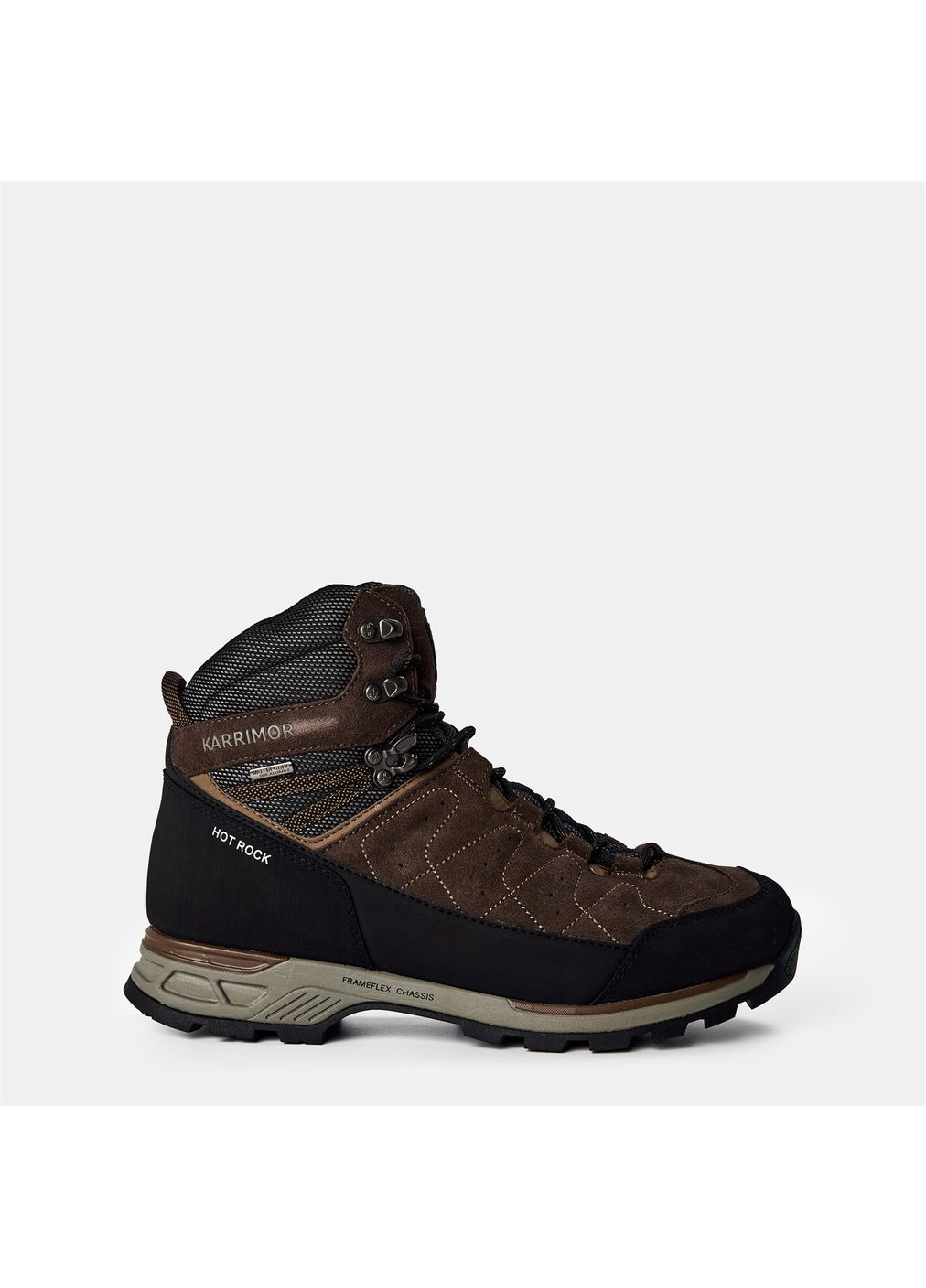 Коричневые ботинки hot rock mens walking boots brown 7(41) Karrimor