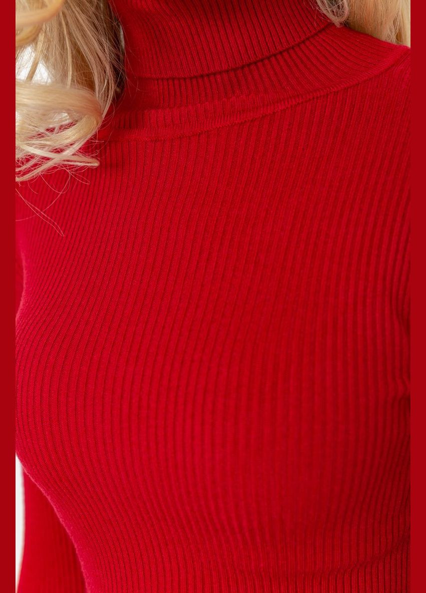 Гольф женские базовый в рубчик, цвет красный, Ager (288751639)