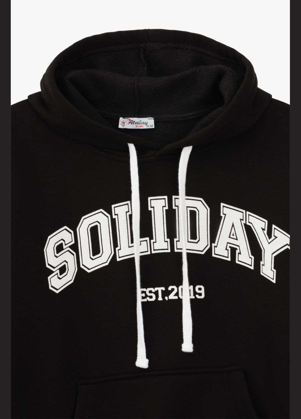 Худи с принтом для девочки 10691.3 146 см Черный shop (2000990789891) Atabey (361498266)