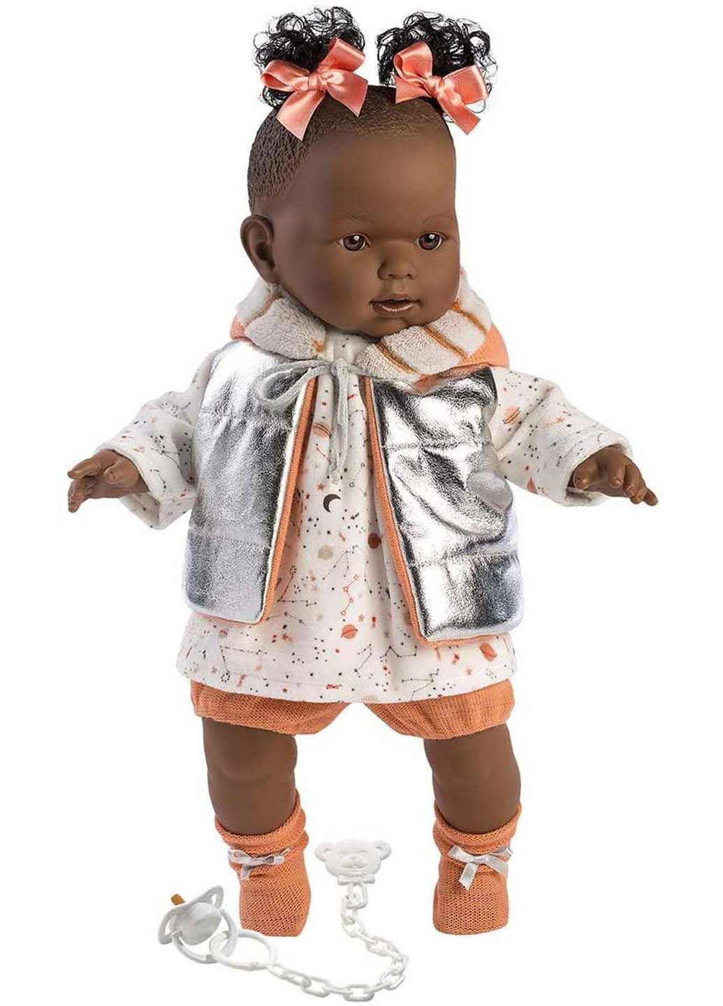 Лялька Ніколь, що плаче, 42 см з помаранчевими бантиками. Llorens (278263372)