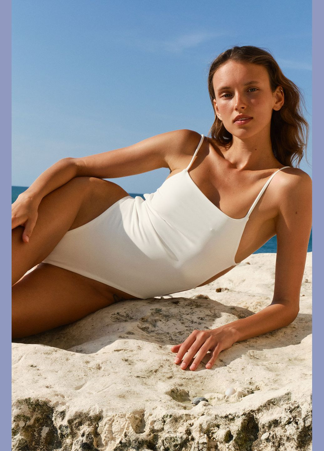 Айвори летний купальник с открытой спиной розовый 641 Papaya