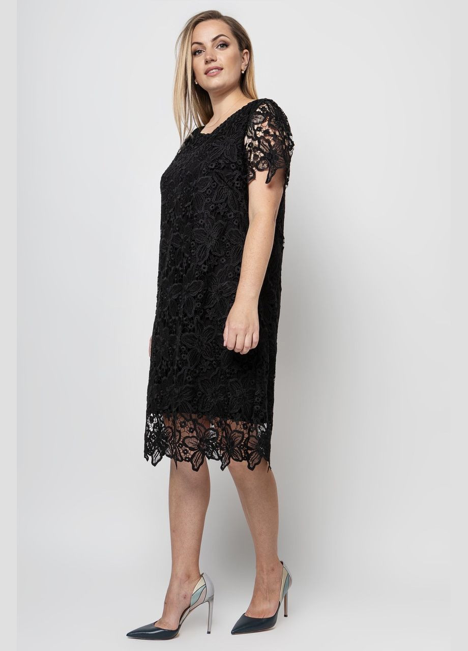 Черное вечернее платье элен 52/54 черный 0240 Vlavi