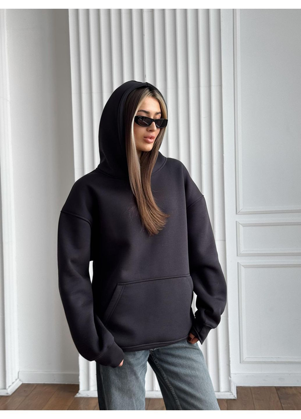 Оверсайз худой унисекс с начесом Over Luna (369153161)