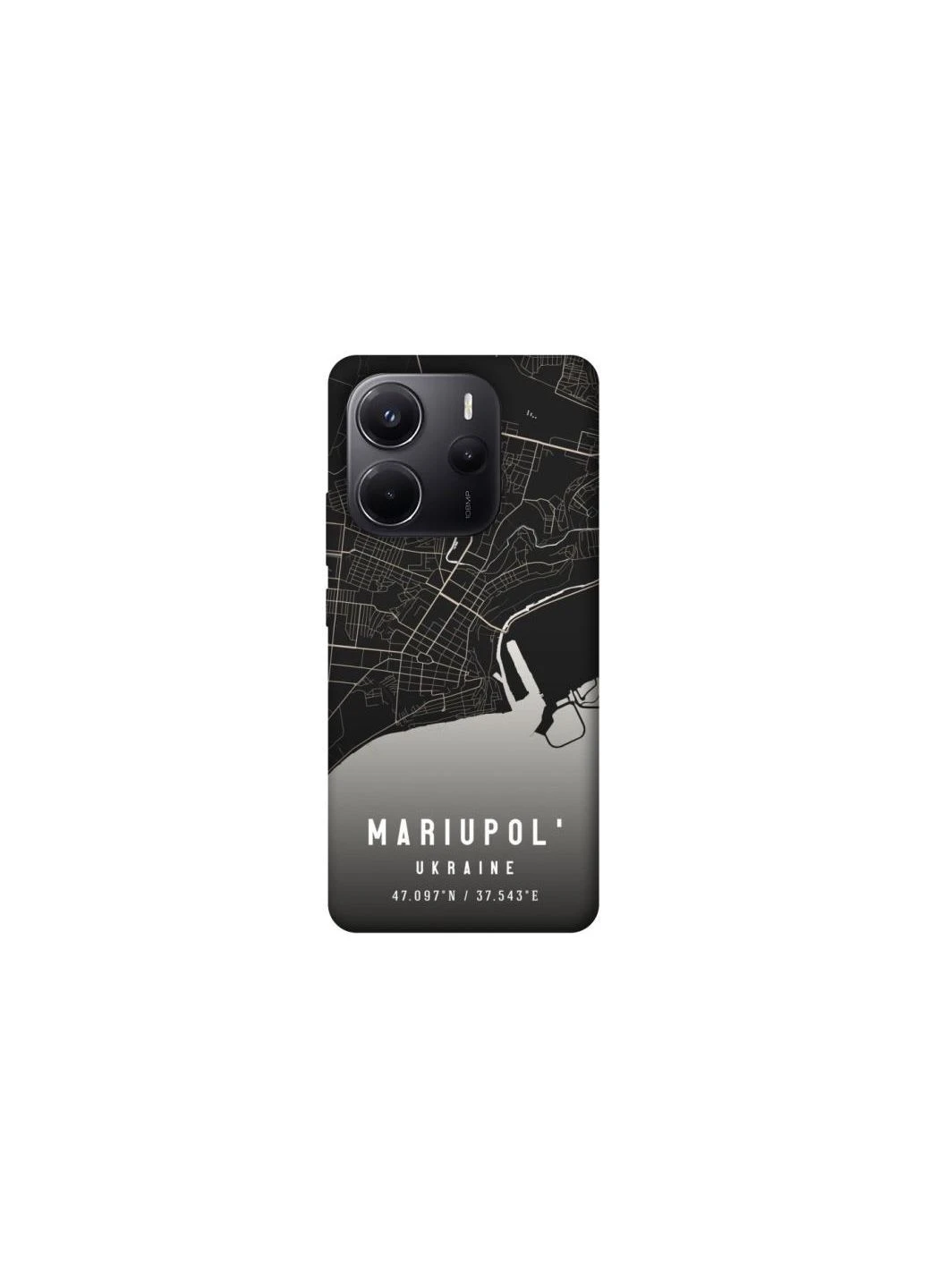 Чохол на Xiaomi Redmi Note 14 5G Mariupol map Frontalka (375697401)