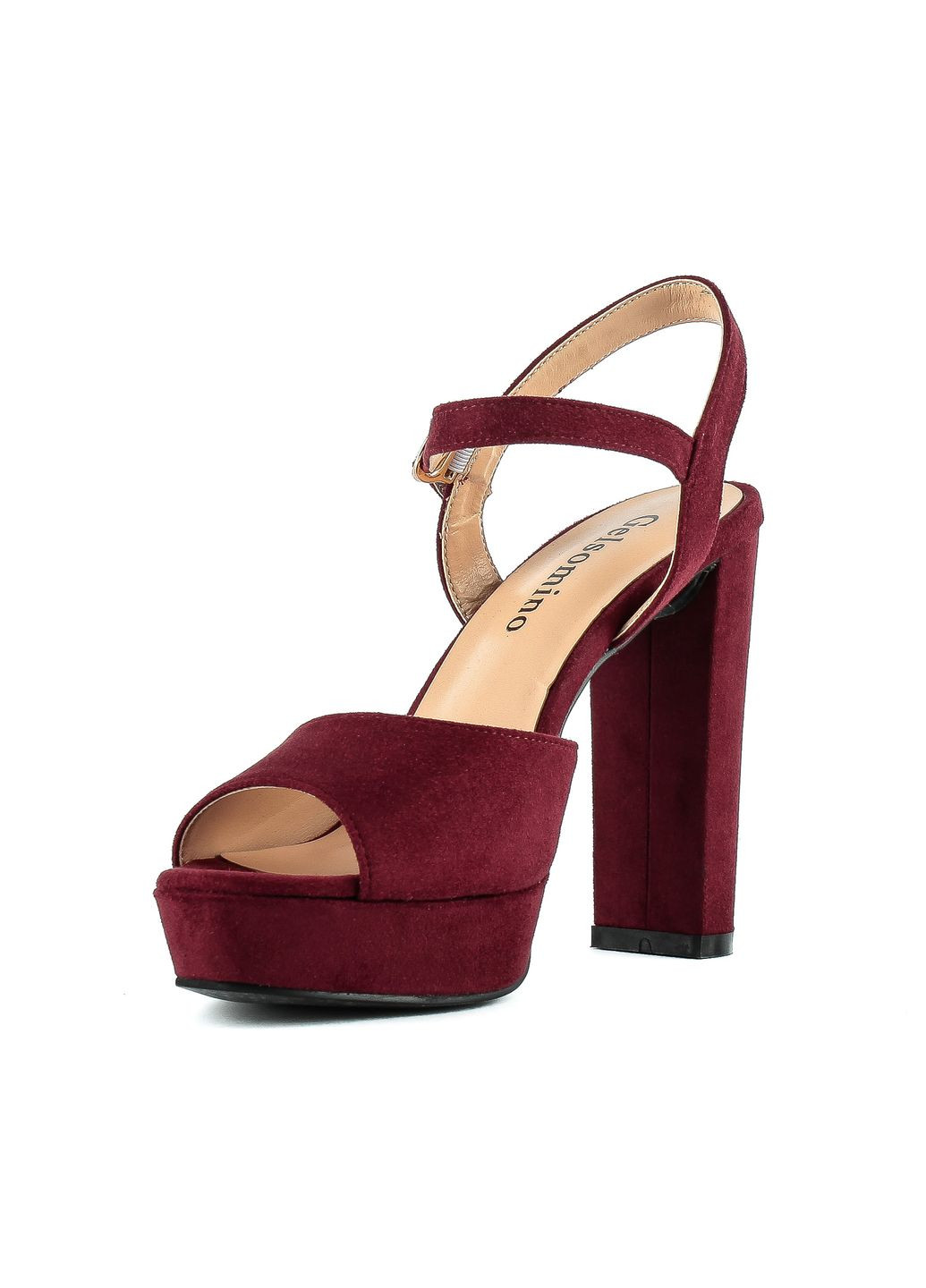 Бордовые босоножки (788л) Gelsomino