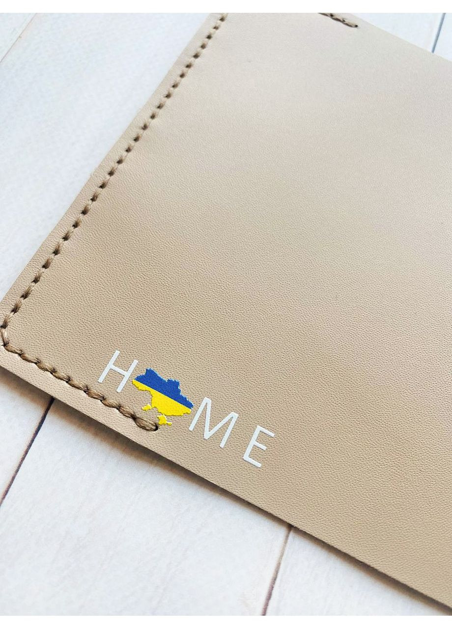 Шкіряна обкладинка на паспорт книжку:: Бежева (принт 285) CASE CONTROL (360657807)