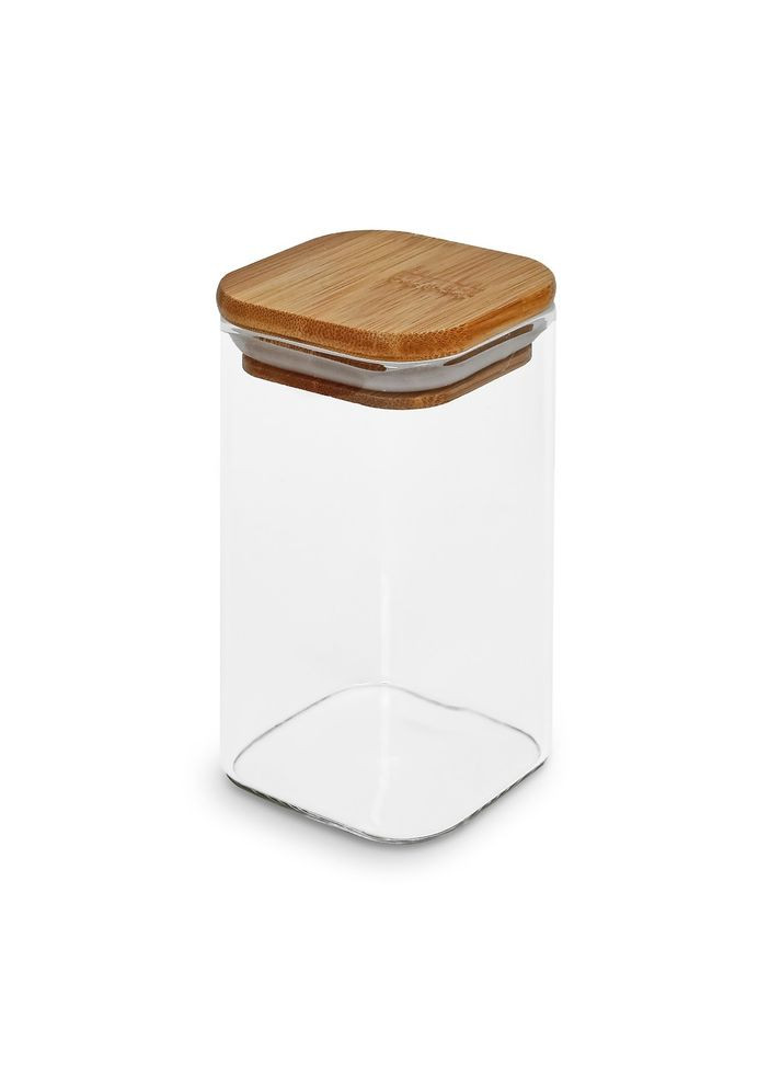 Банка с бамбуковой крышкой "Cube" 320мл 6*10см Home (368559648)