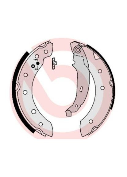 Колодки тормозные барабанные (комплект 4 шт.)) Brembo (361942531)