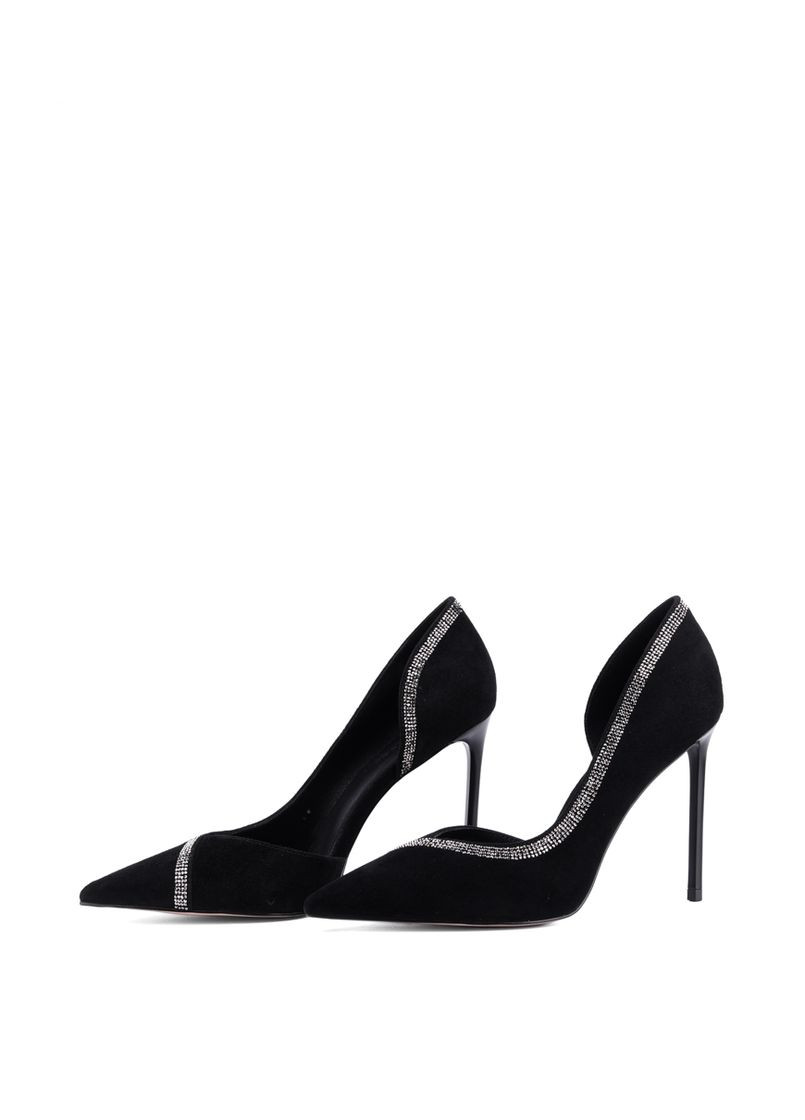 MiaMay Жіночі Туфлі 2052-53-1 Чорний Велюр чорний з текстиль, португалія — демісезон (292398404)