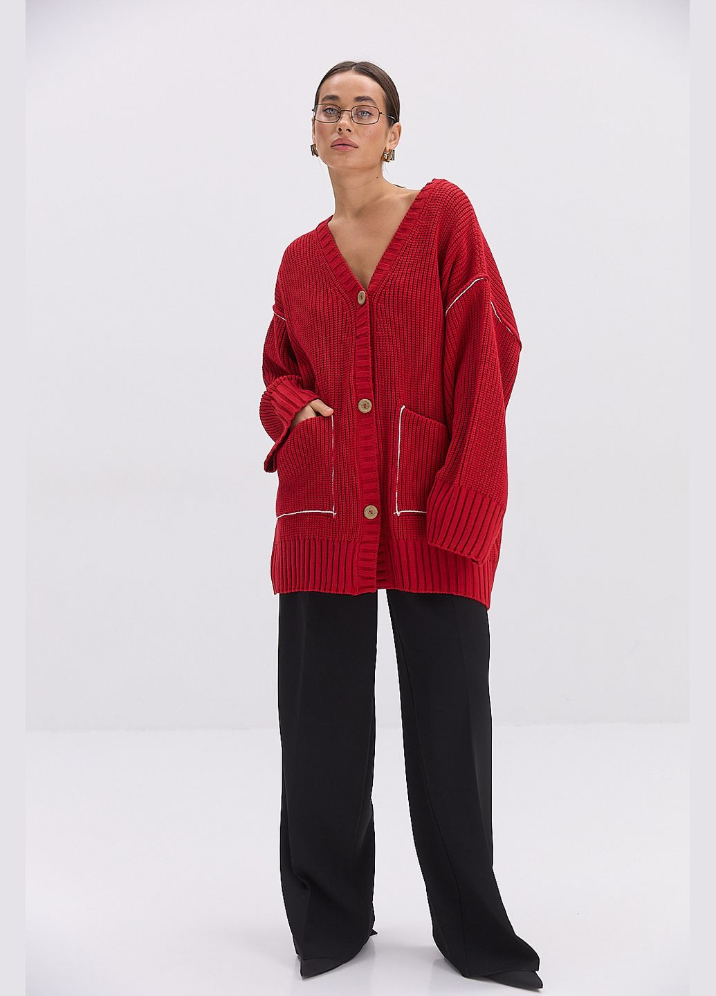 Красный кардиган Arjen