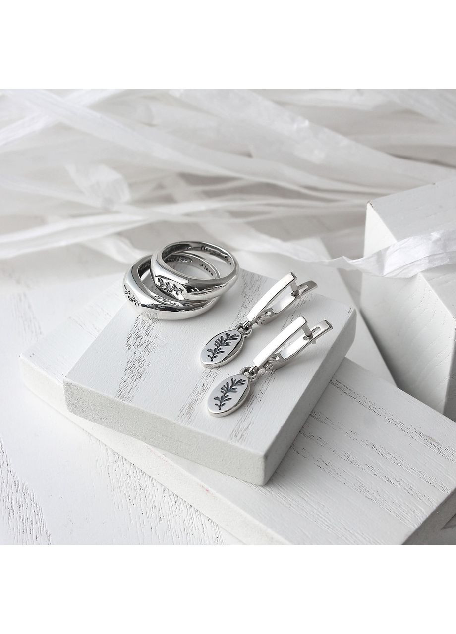 Сережки срібні Флора 925 Skifska Etnika (364202688)