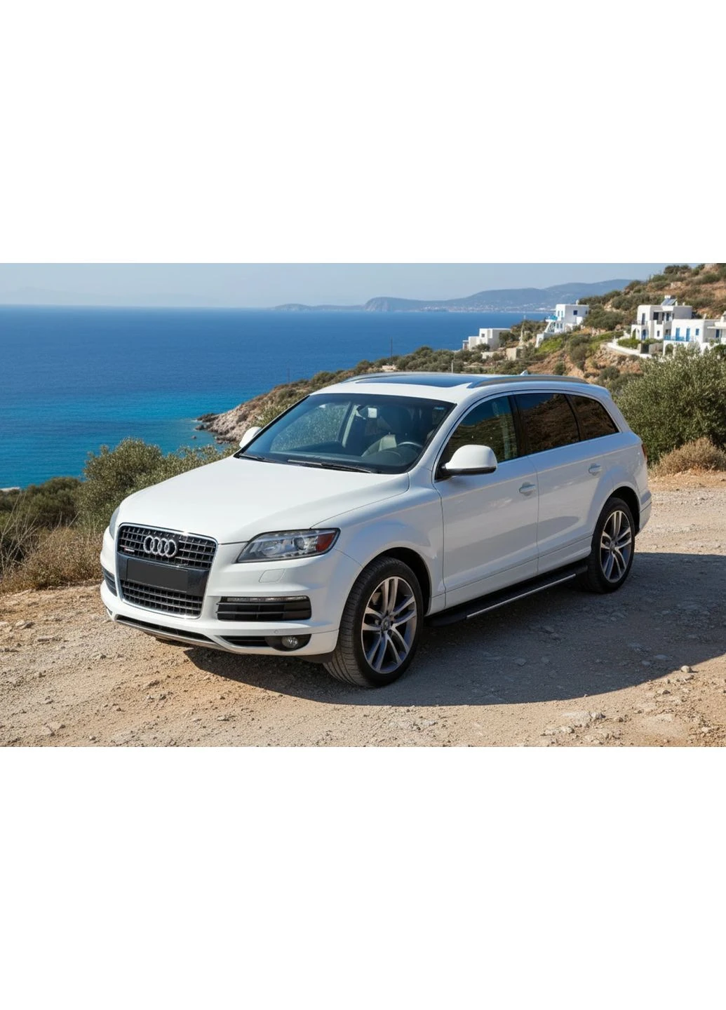 Бокові пороги Bosphorus Grey (2 шт., алюміній) для Ауди Q7 2005-2015 рр Erkul (392171663)