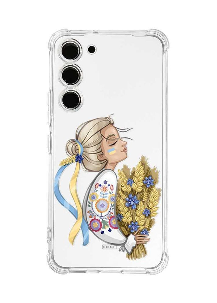 Чохол з потовщеними кутами на Samsung Galaxy S23:: Українка з колосками (принт 173) Creative (360700974)