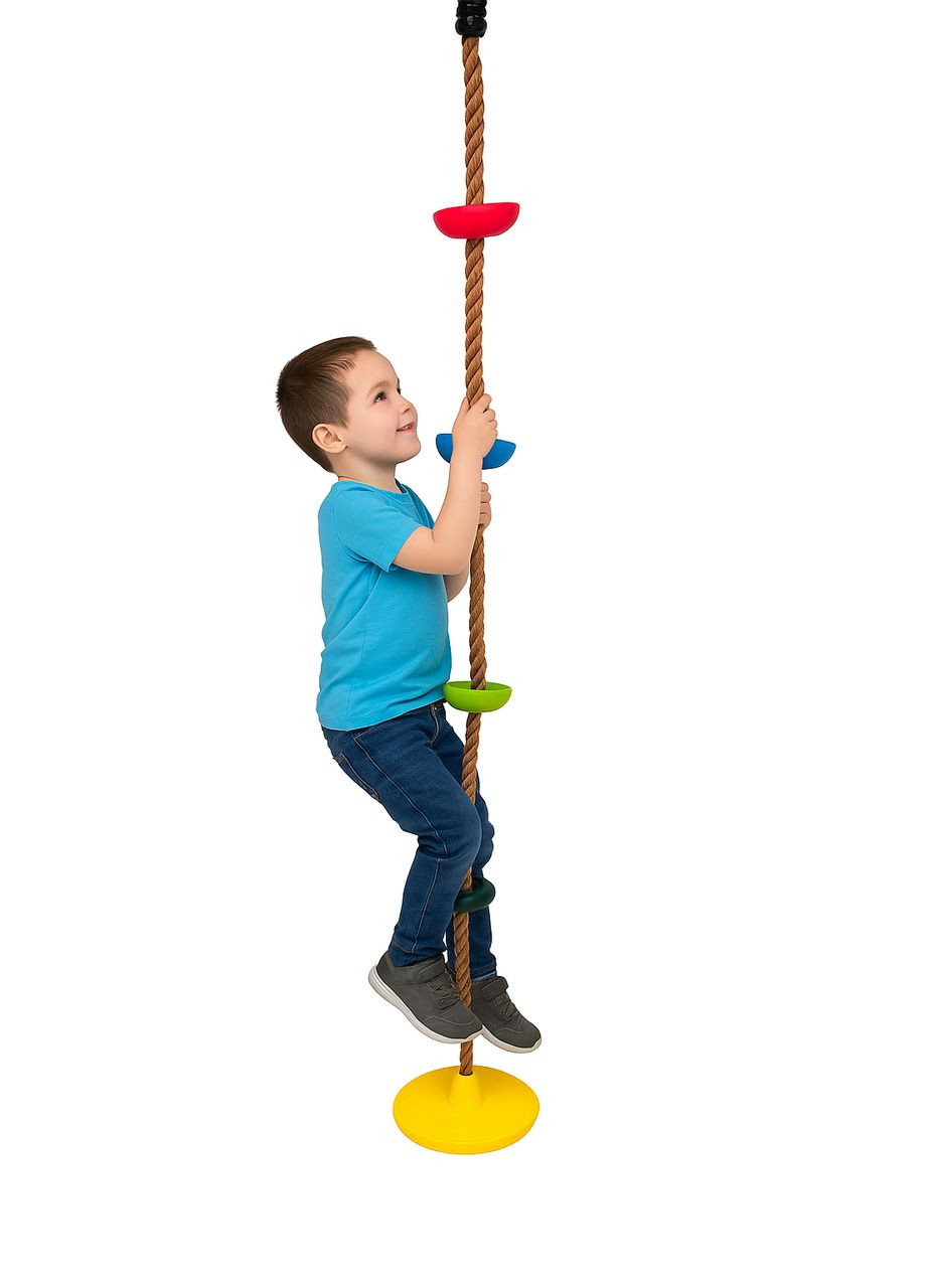 Канат для скалолазания MONKEY с платформами и дисковым сиденьем для детской площадки WCG (346533495)
