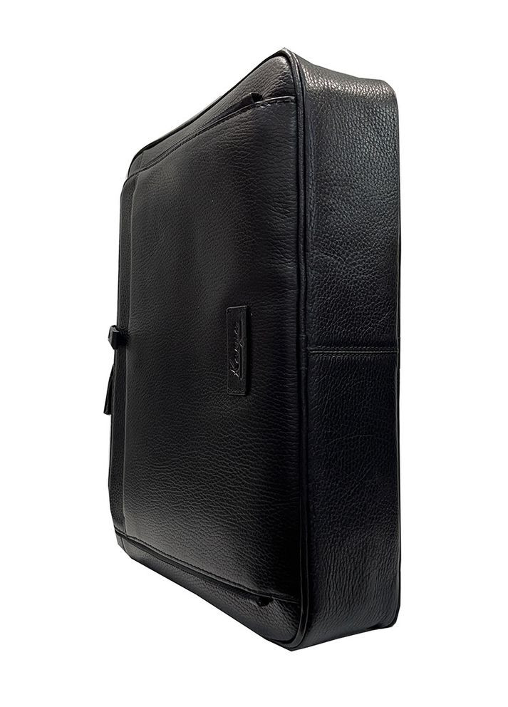 Сумка для документов кожаная черная (Д/Ш/В) 36/8/28 (см) Karya (336377843)