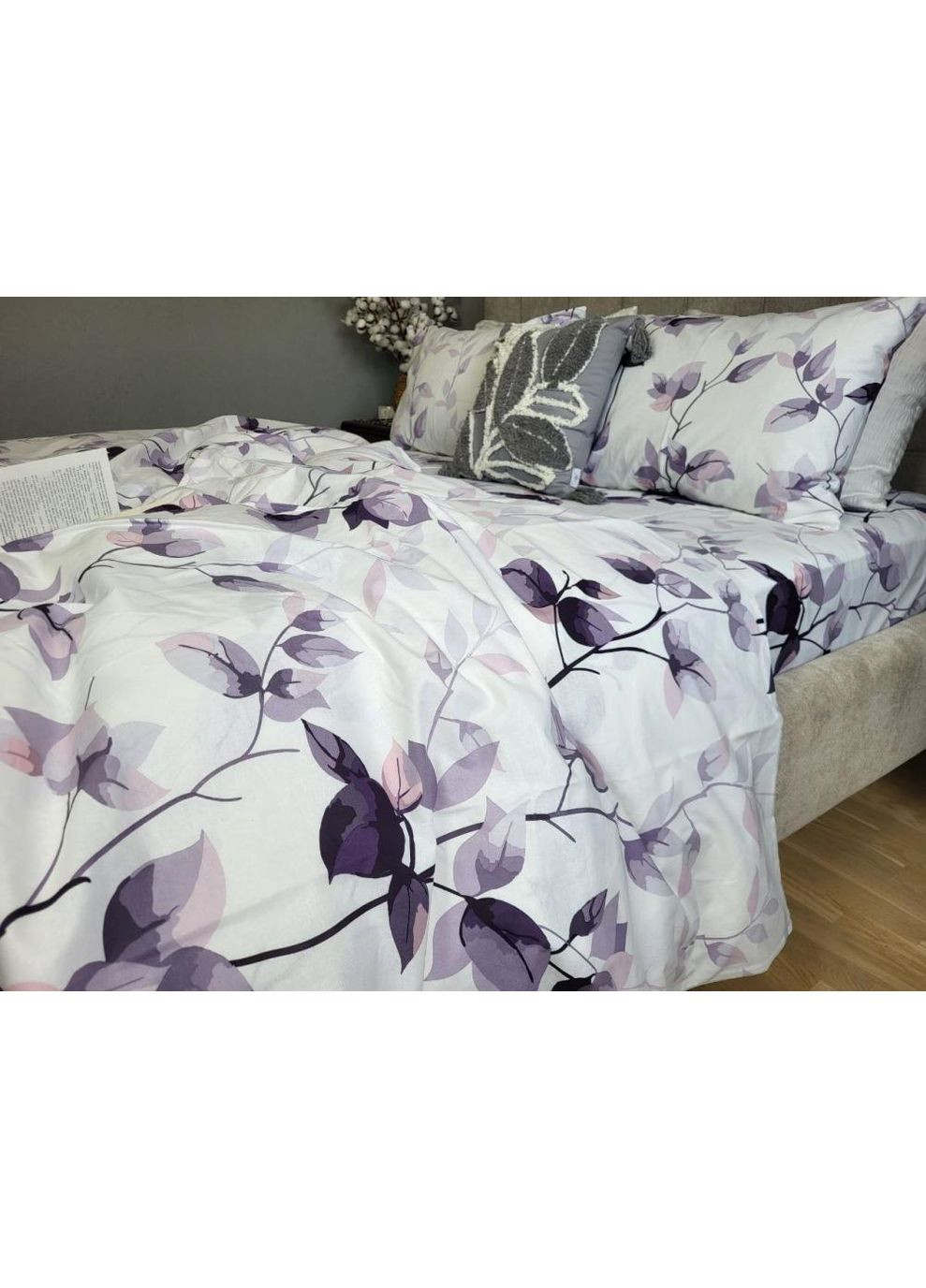 Постільна білизна з резинкою Мона Ліза, бязь PREMIUM Полуторний розмір, наволочки 70/70 No Brand (364217705)