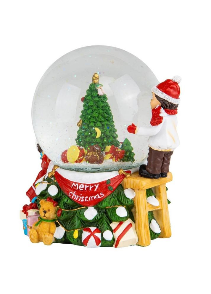 Фигурка снежный шар Новогоднее чудо 14х15х18 см на батарейках 16016-026 Lefard (346528877)