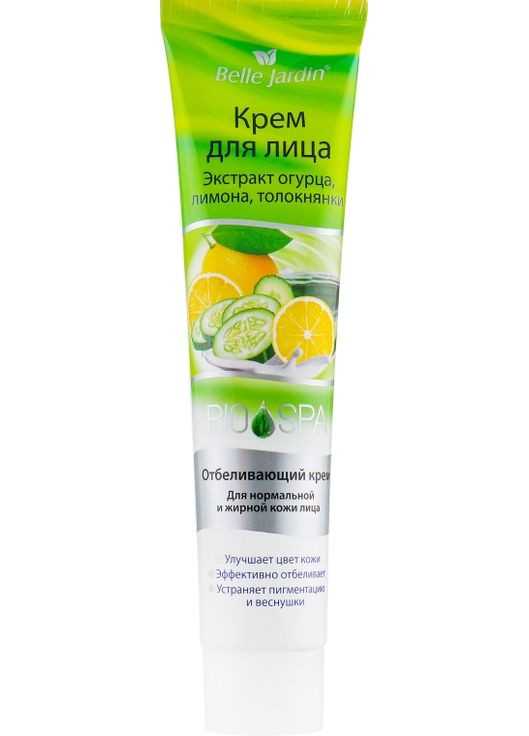 Крем з екстрактом огірка, лимона, мучниці Spa Naturelle (туба) 125ml (472343-130596) Belle Jardin (368632229)