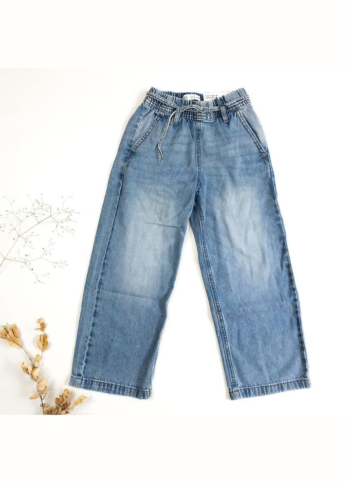 Голубые джинсы 122 см голубой артикул л558 Zara