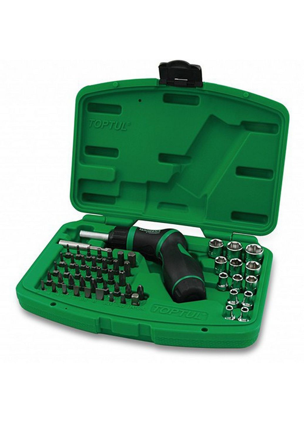 Комплект торцевих головок і біт 1/4" з тріскачковою викруткою TOPTUL (289368839)