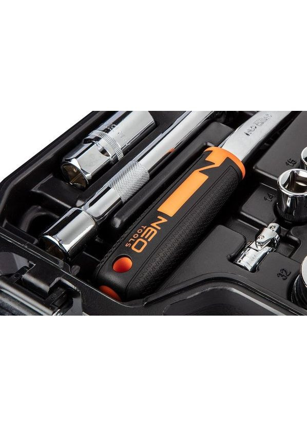 Набор инструментов, 82шт, 1/2", 1/4", CrV, eco кейс (10-058) Neo Tools (360428023)