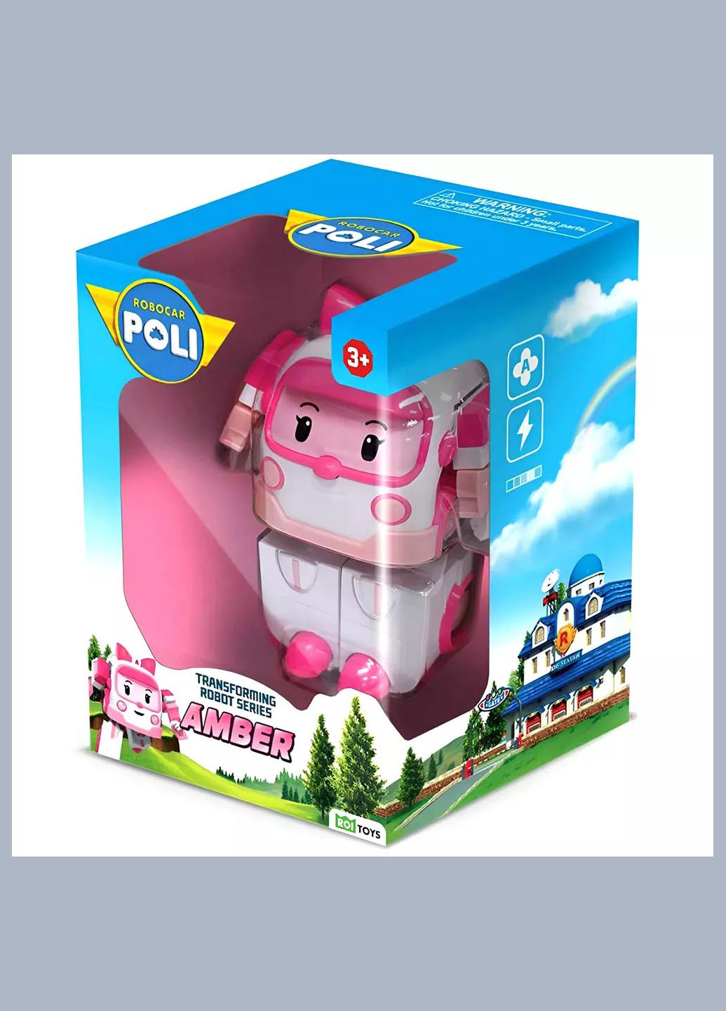 Машинка-трансформер Робокар Эмбер 10 см (MRT-0651) Robocar Poli (330057568)