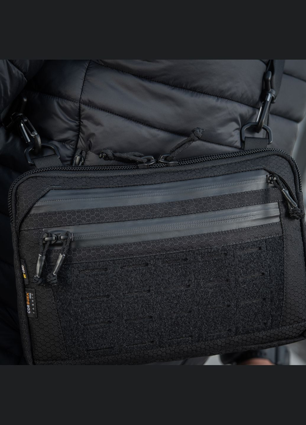 Сумка Admin Bag Medium Elite с липучкой Hex Black M-TAC (307928928)