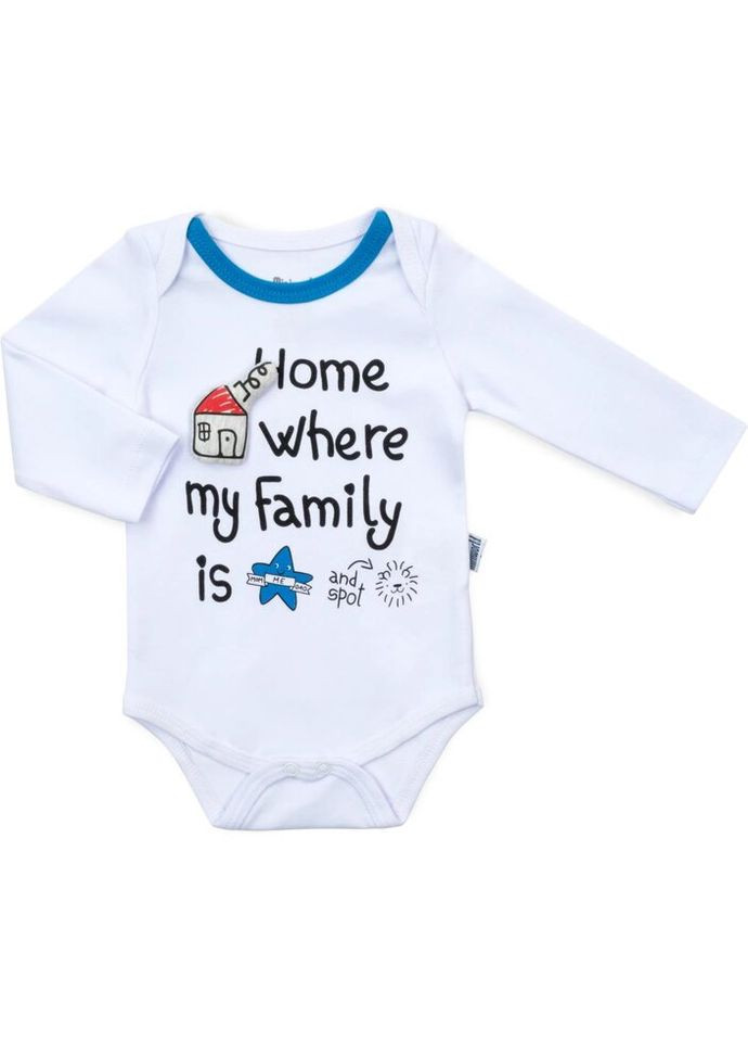 Комбинированный демисезонный набор детской одежды с домиком (15011-62b-blue) Miniworld