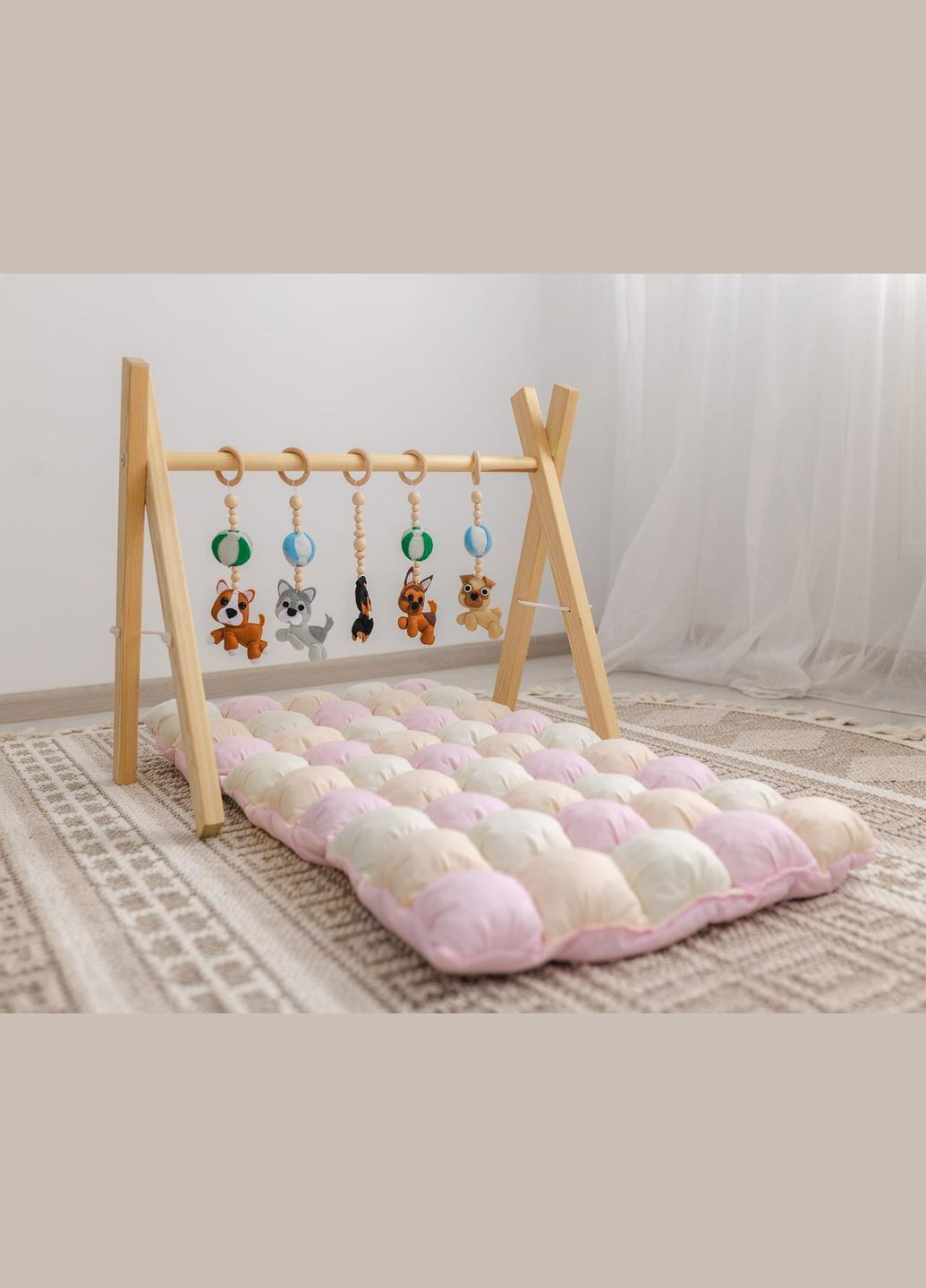 Мобіль дитячий підлоговий Дружок з матрациком Аліса No Brand (316257353)