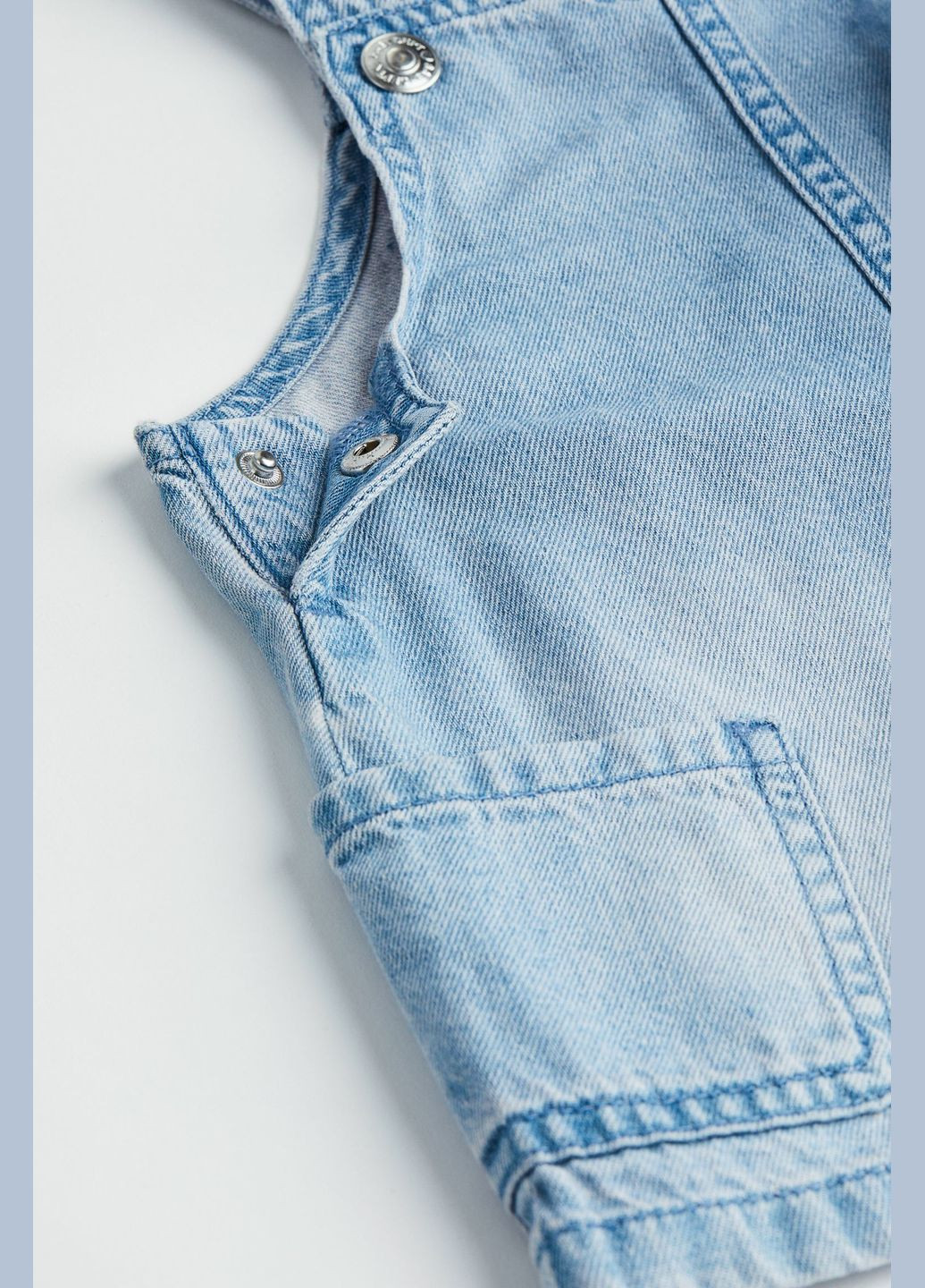 Світло-синя джинсовий сарафан H&M (285778244)