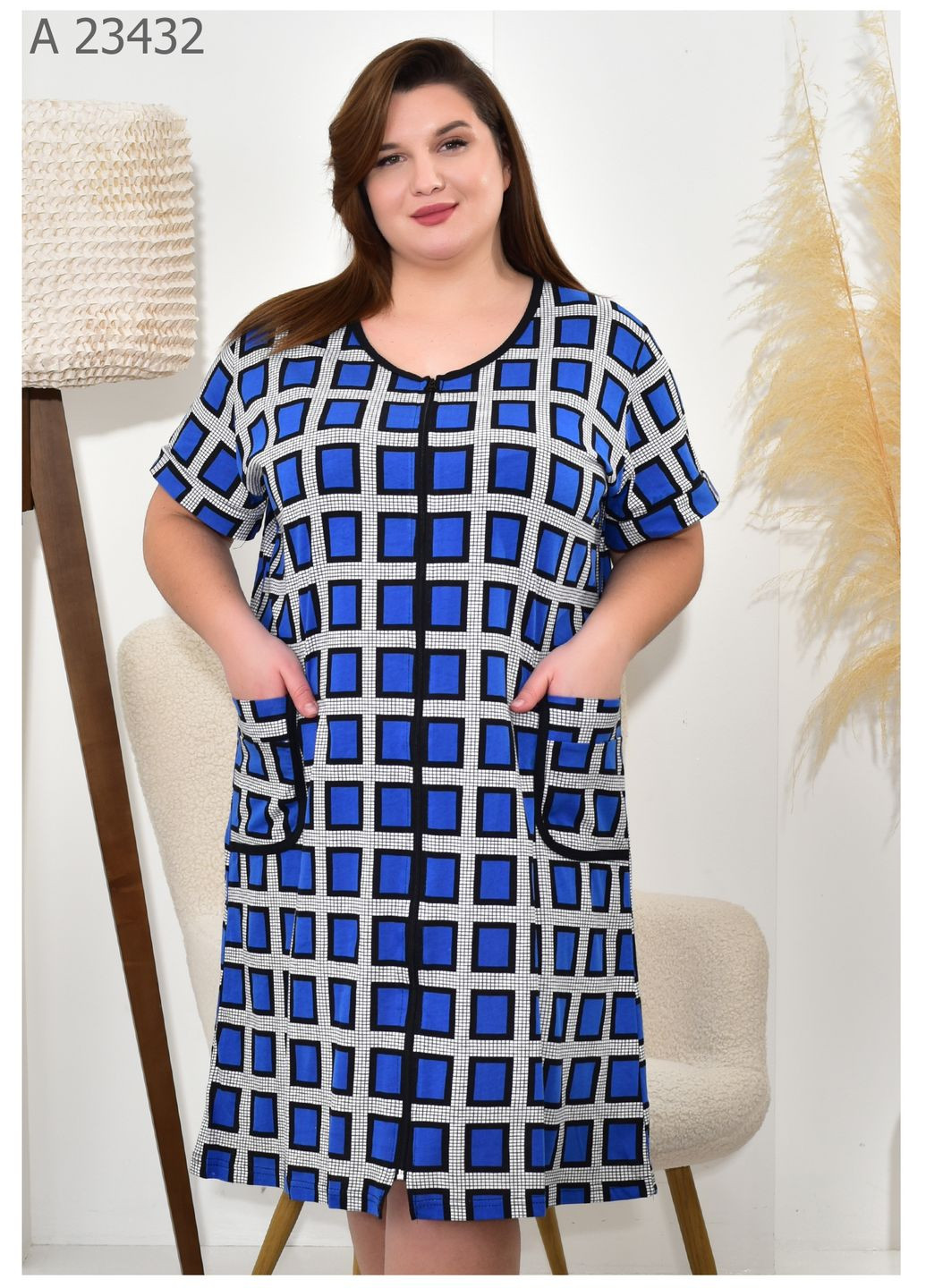 Женский халат большого размера SK (322265728)