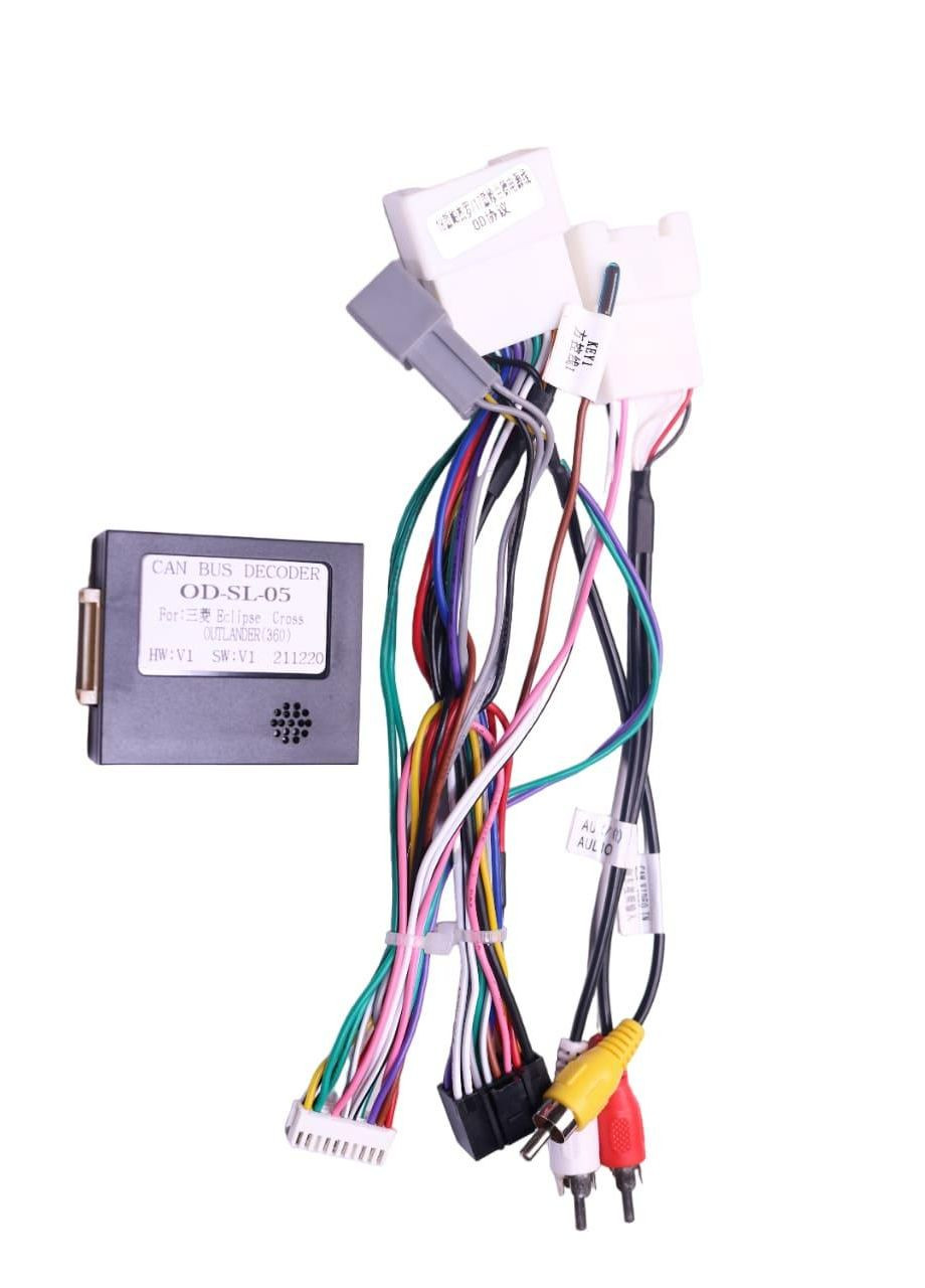 Переходник питания серии с адаптером CANBUS под магнитолу для Mitsubishi QSL-12 (проволока) QIV (299906343)