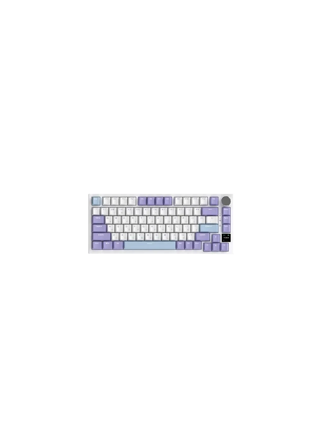 Клавіатура AK820 Pro Flying Fish Switch Purple RGB USB/Wireless/Bluetooth UA Purple (AK820PRO-FF-PWB) Ajazz AK820 Pro Flying Fish Switch Purple RGB USB/Wirele (400312368)