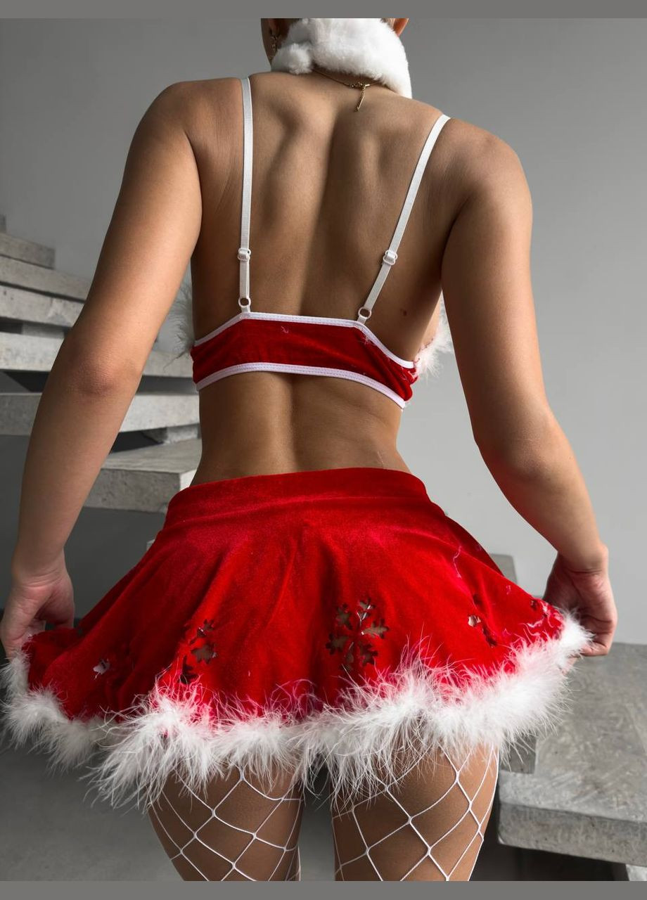 Червоний зимній грайливий комплект santa babe Vakko