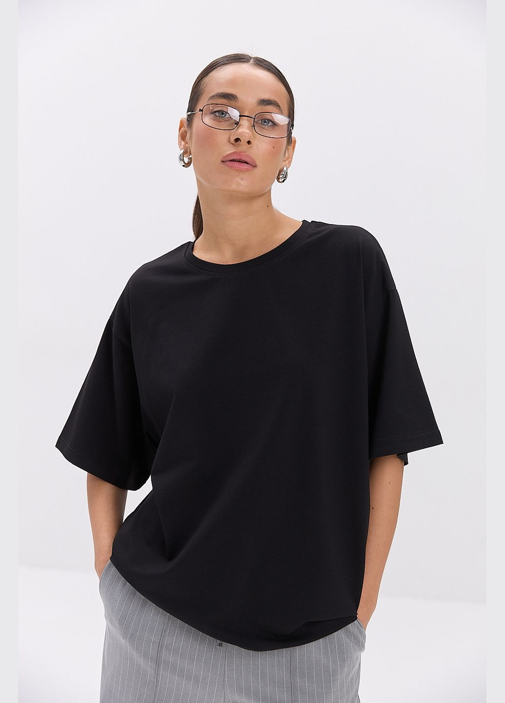 Жіноча футболка oversize Arjen - (317626071)