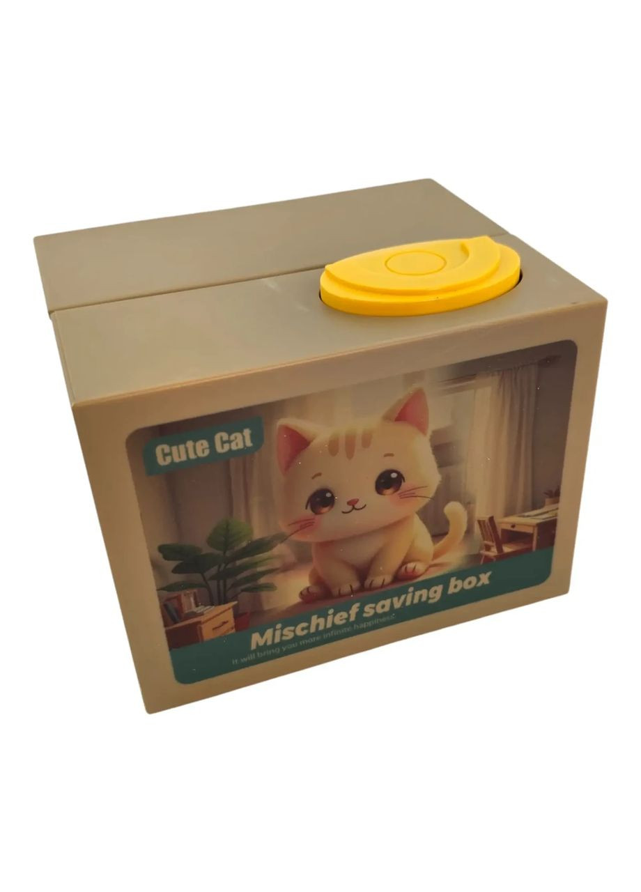 Інтерактивна скарбничка "Кошеня" на батарейках (12 х 10 х 9 см) No Brand (365875576)