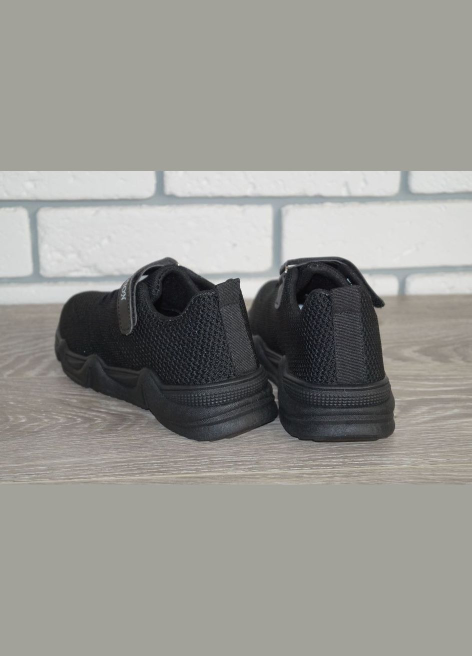Чорні Осінні кросівки текстильні для хлопчика чорні XIFA