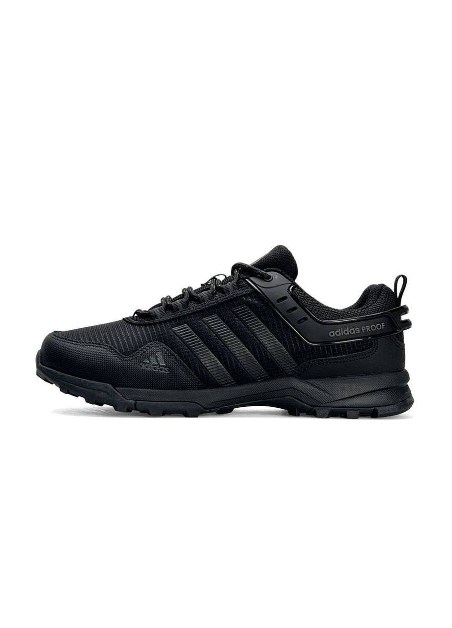 Черные демисезонные кроссовки мужские adidas No Brand Climaproof All Black