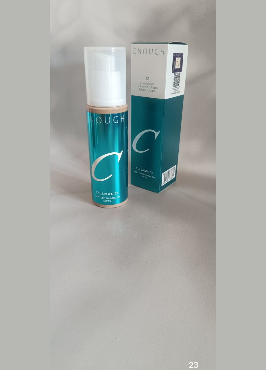 Тональний крем з потрійним колагеном Collagen 3X №21 ENOUGH (347244548)