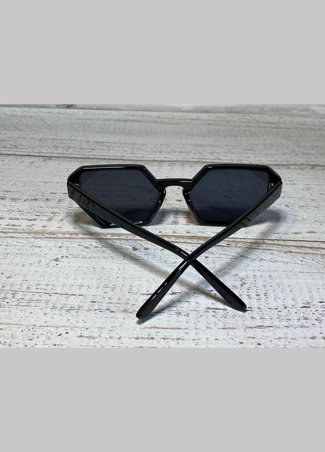 Окуляри жіночі сонцезахисні чорного кольору кошаче око з вуглами LIGHT (315889505)