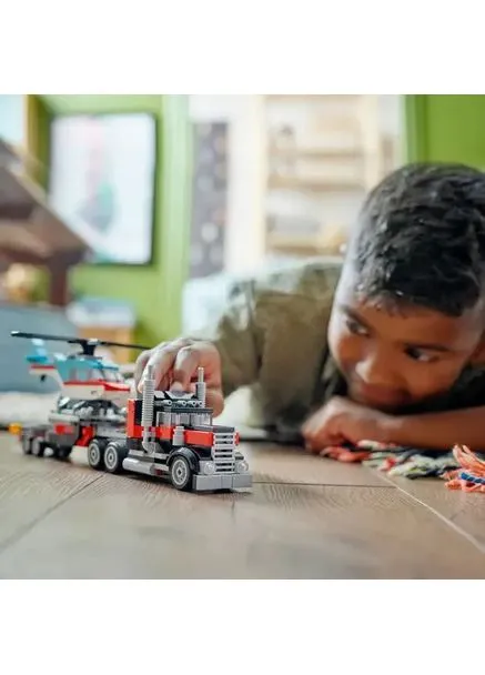 Конструктор Creator Бортовой грузовик с вертолетом 270 деталей (31146) Lego (322906793)