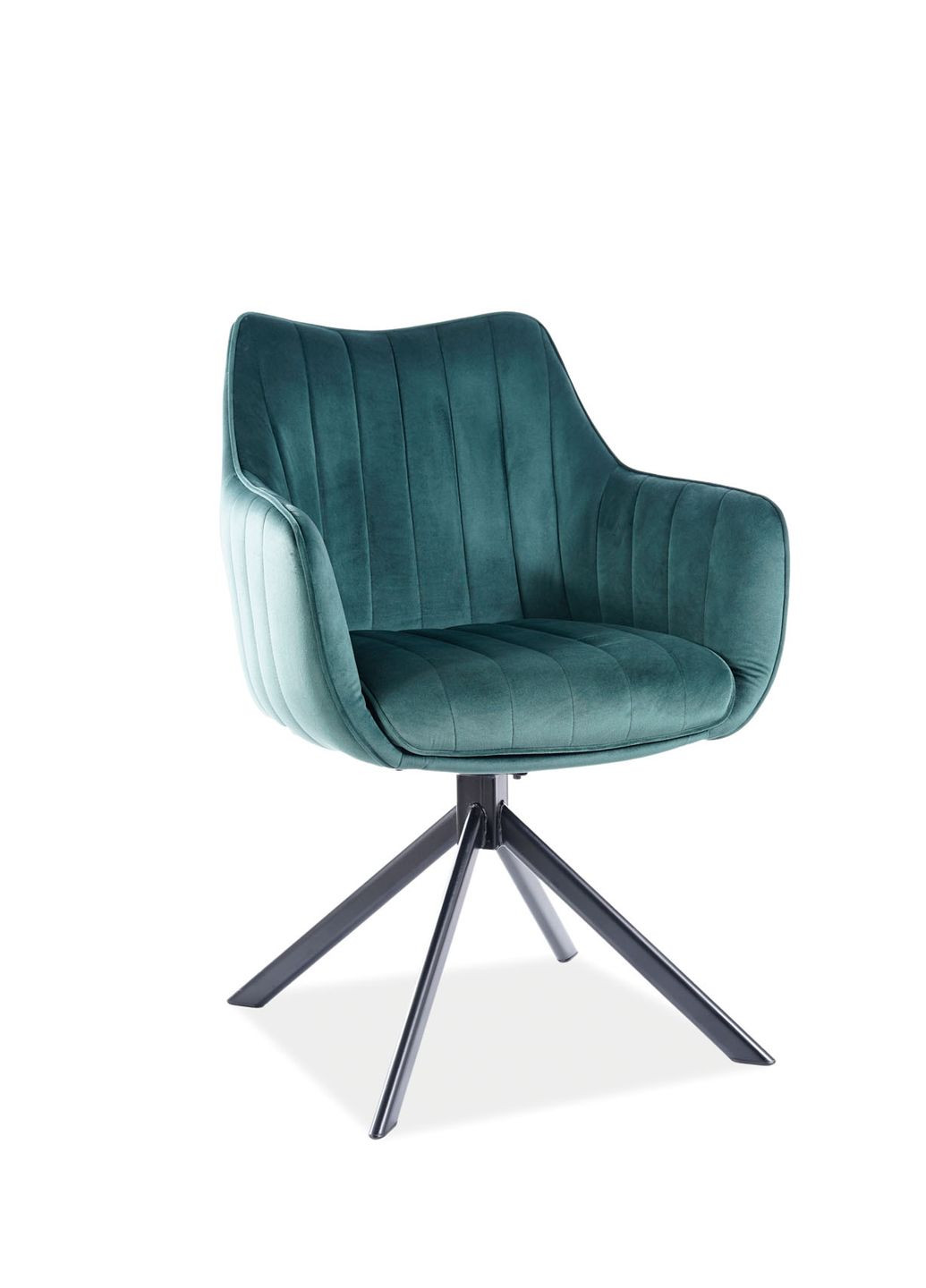 Стілець AZALIA VELVET чорний каркас / зелений BLUVEL78 AZALIAVCZ Signal (372178139)