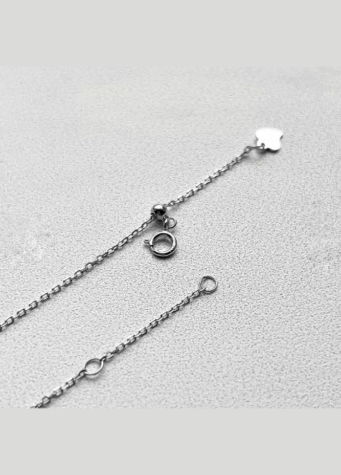 Срібний ланцюжок кольє з підвіскою Коло з блакитним Опалом срібло 925 проби Родоване кл2опг/1008ш до 42 см 1.50г No Brand (306854845)