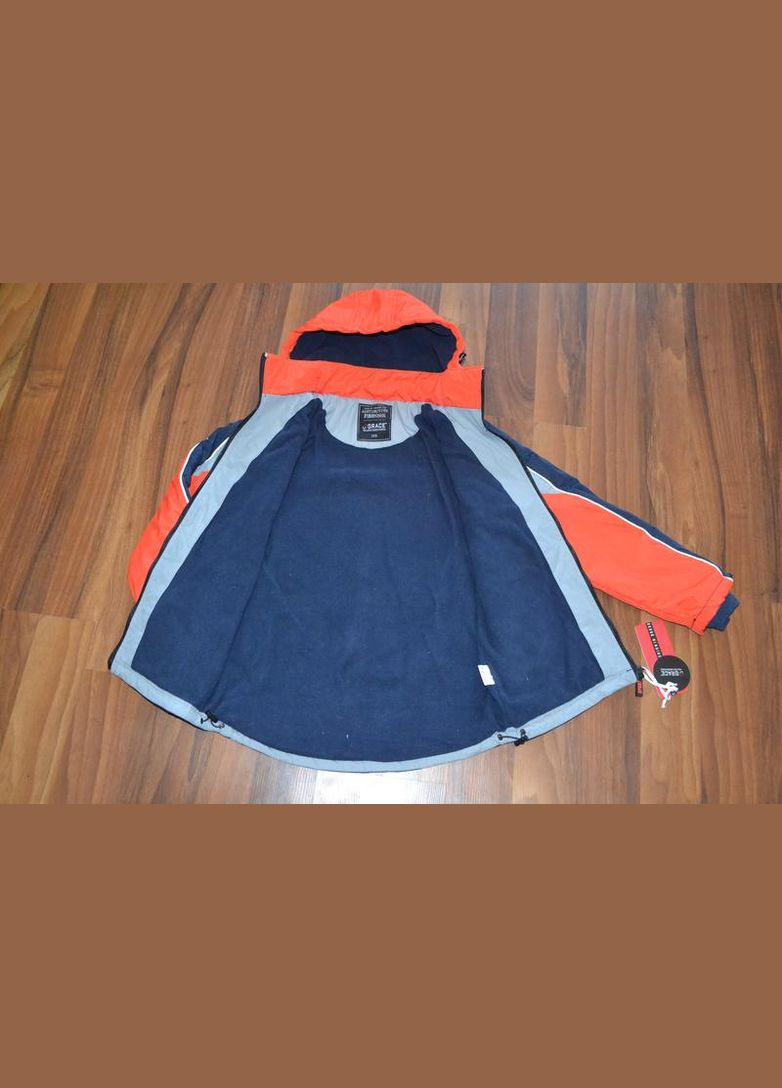 Темно-синя демісезонна якісна демісезонна куртка-парка для хлопчика Grace