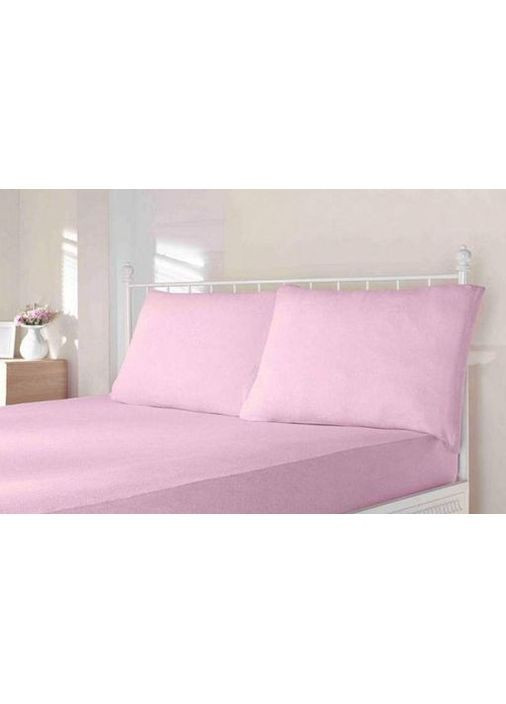 Простынь rose трикотажная на резинке 180x200 + наволочки 2-50x70 Maison D'or (366221605)