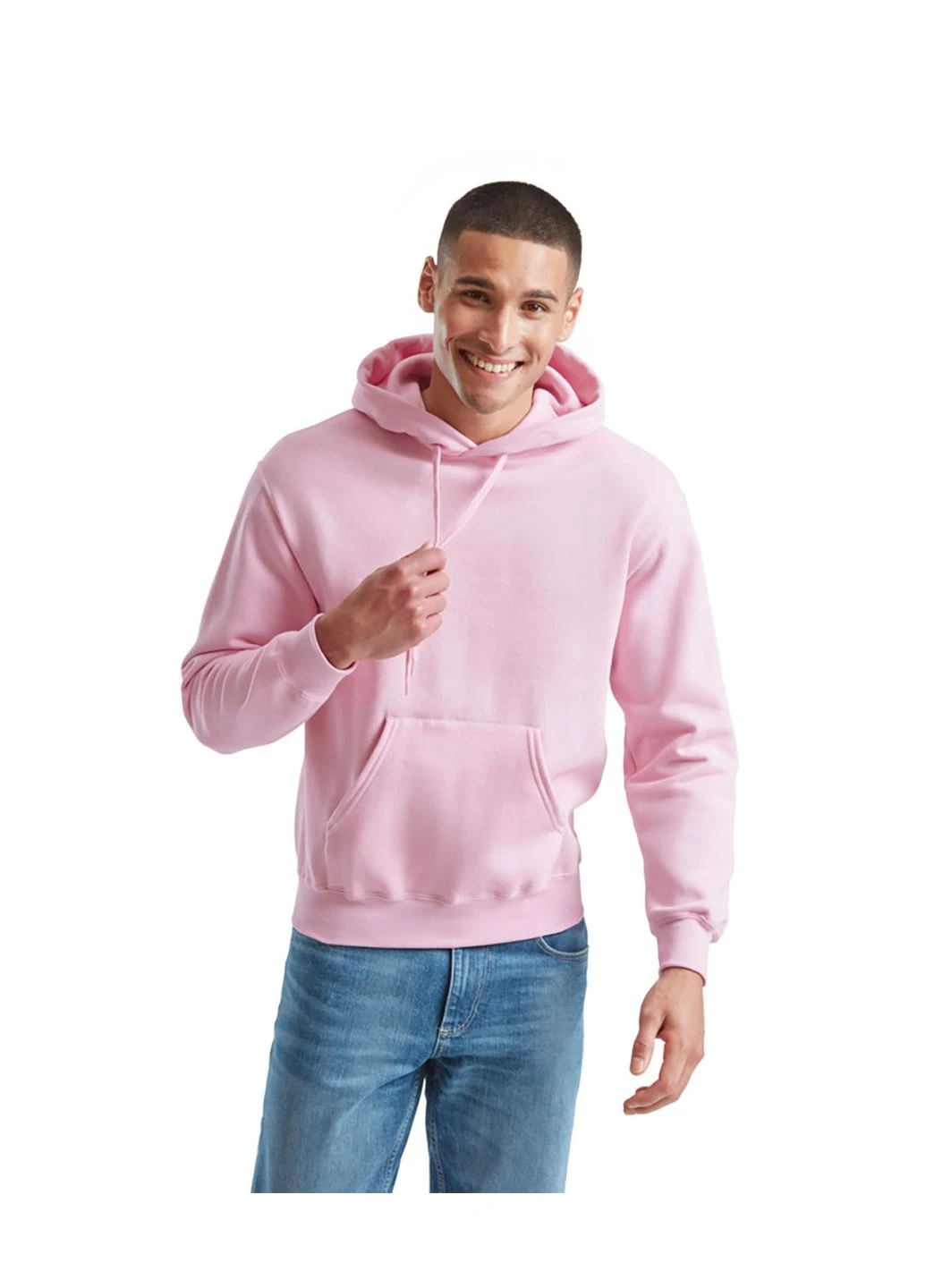Толстовка мужская Classic hooded sweat Светло-розовый (K062208052S) Fruit of the Loom (371220791)