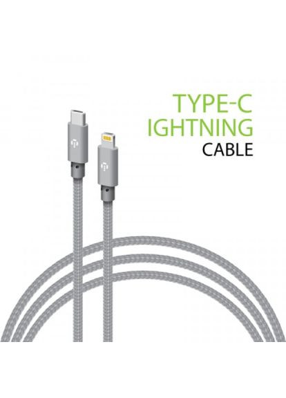 Дата кабель USBC to Lightning 1.0m CBGNYTL1 30W Grey (1283126559587) Intaleo usb-c to lightning 1.0m cbgnytl1 30w grey (268143973)