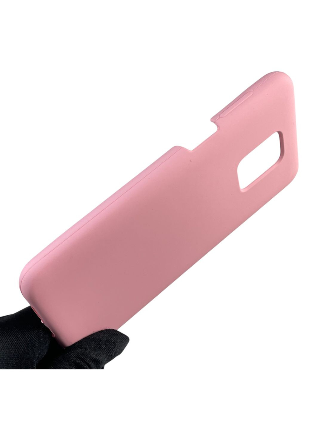 Чохол для Redmi Note 9 Pro силіконовий з мікрофіброю нековзний на сяомі редмі нот 9 про рожевий Xiaomi (366390557)