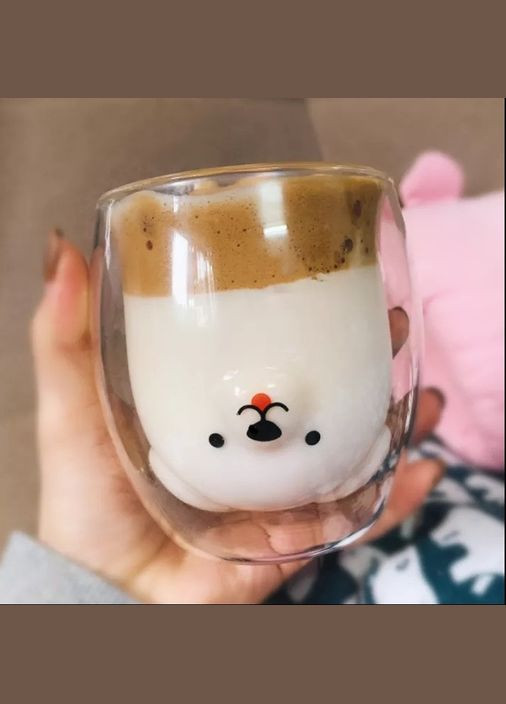 Стакан c подвійними стінками Подвійним дном Ведмедик 250 ml cup003 Finding (316249235)