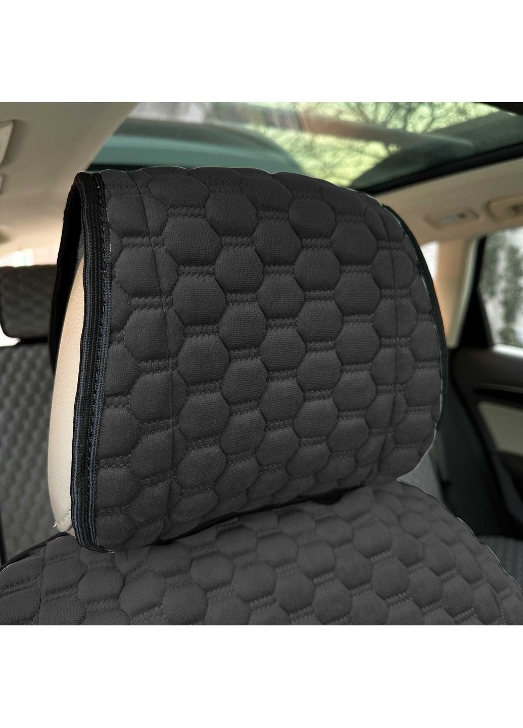 Накидки для сидений Montana Комплект Черные (Микро Велюр Сота Премиум) No Brand (339067230)